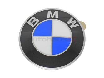 36131181080 Genuine BMW Wheel Center Cap/Emblem; 65mm Diameter; Adhesive Back