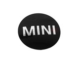 36136758687 Genuine Mini Wheel Center Cap Emblem; Black; Self-Adhesive