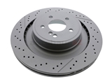 2124230412 Zimmermann Coat Z Disc Brake Rotor; Rear Vented / Slotted and Cross Drilled (360 X 26 mm)