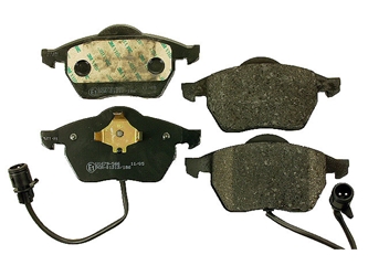 4A0698151 Pagid Brake Pad Set; Front with Sensors; OE Compound