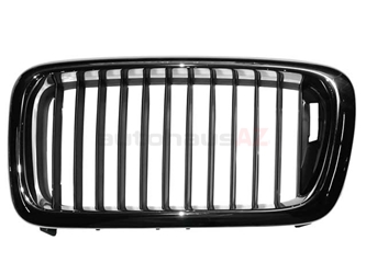51138125811 Genuine BMW Grille; Front Left with Black Center