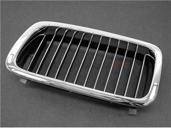 51138172279 Genuine BMW Grille; Front Left; Chrome Tipped Center