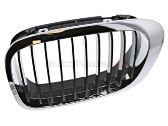 51138208683 BBR Automotive Grille; Left; Chrome with Black Grille