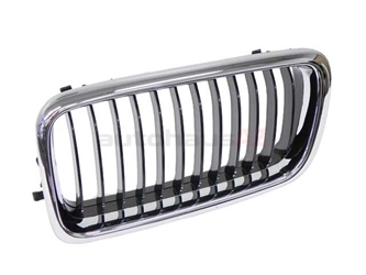 51138231593 URO Parts Grille; Front Left with Black Center