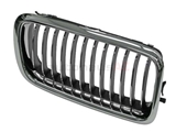 51138231596 Genuine BMW Grille; Right; Chrome Dipped Inner Fins.