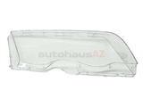 63128380190 Automotive Lighting Headlight Lens; Right, Plastic