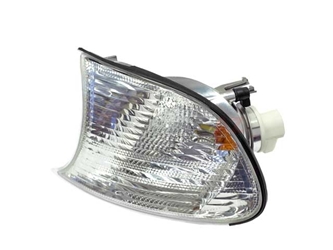 63136919651 Automotive Lighting Turn Signal Light; Front Left; White Euro Lens