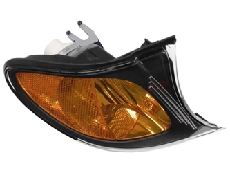 63137165860 Genuine BMW Turn Signal Light; Front Right; Yellow Lens with Black Trim