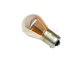 63217160897 Flosser Turn Signal Light Bulb; Silver/Chrome; 12V-21W Single Filament