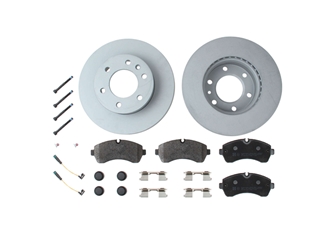 640431100 Zimmermann Disc Brake Pad and Rotor Kit; Front