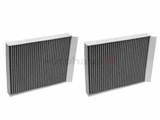 64119163329 Corteco-Micronair Cabin Air Filter Set; With Activated Charcoal; SET of 2