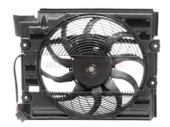 64546921395 Genuine BMW Engine Cooling Fan Assembly; A/C Condenser Fan, Pusher Type