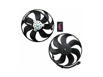 6X0959455A Mahle Behr Engine Cooling Fan Assembly; Left; Complete Fan Assembly (Motor with Blades); 345mm 250/60W