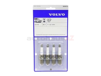 8692070 Genuine Volvo Spark Plug; SET of 4