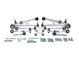 8E0498510A URO Parts Suspension Control Arm Kit; 12 Piece Kit plus Hardware