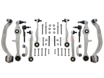 8E0498510MY Meyle HD Suspension Control Arm Kit; Front 12 Piece Kit With Hardware; Heavy Duty Version