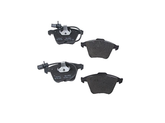 8E0698151G Pagid Brake Pad Set; Front with Pad Wear Sensors; OE Compound