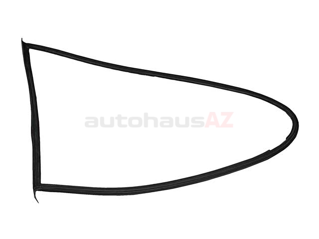 90154390120 O.E.M. Side Window Seal; Rear Left; Quarter Glass Seal; With Moveable Glass