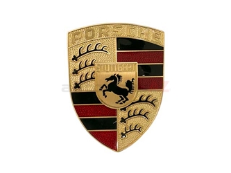 90155921020 Genuine Porsche Emblem; Porsche Crest Hood Badge