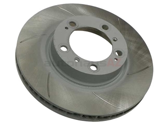 909320 Sebro Sport Slotted Disc Brake Rotor; Front Right; Directional; Vented