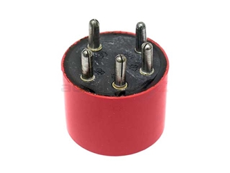 91161510801 URO Parts Multi Purpose Relay; Red/Brown Round with 5 Pin Connector