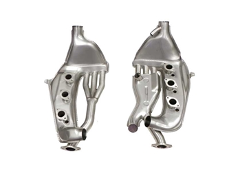 91913SSI SSI Exhaust Heat Exchanger Set; Left & Right: Stainless Steel; Ø38 mm Outside Inlet Tubing