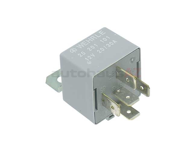94461511900 Wehrle Blower Motor Relay; 20/30 Amp with 5 Terminal Connector