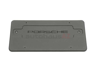 99670110700 Genuine Porsche License Plate Bracket; Front/Rear