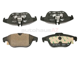 0074206020 ATE Ceramic Brake Pad Set; Rear