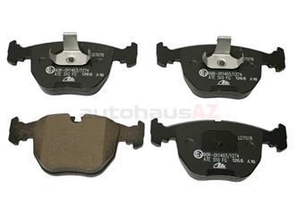34116761252 ATE Ceramic Brake Pad Set; Front