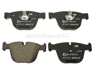 34216768471 ATE Ceramic Brake Pad Set; Rear