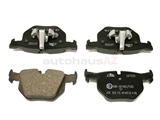 34216775678 ATE Ceramic Brake Pad Set; Rear