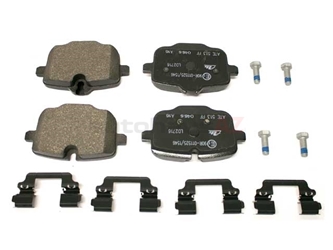 34216870552 ATE Ceramic Brake Pad Set; Rear