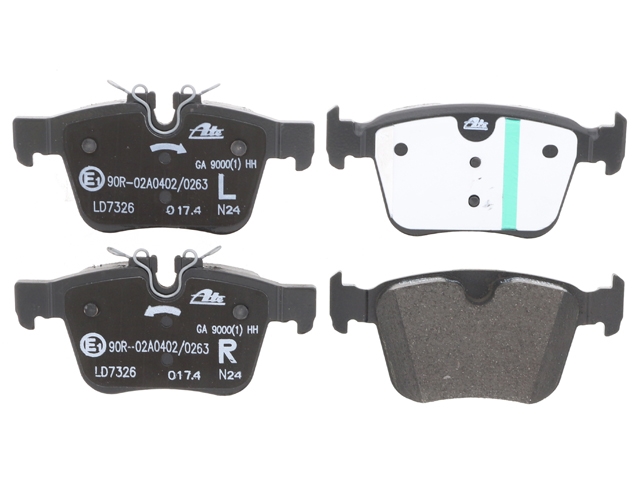 LR160580 ATE Ceramic Brake Pad Set; Rear