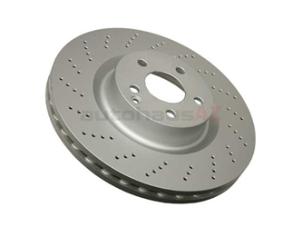 000421151207 ATE Coated Disc Brake Rotor; Front