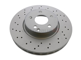 000421301207 ATE Coated Disc Brake Rotor; Front