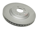 1644211312 ATE Coated Disc Brake Rotor; Front