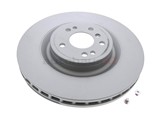 1664211400 ATE Coated Disc Brake Rotor; Front