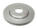 30818027 ATE Coated Disc Brake Rotor; Front