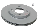 321615301C ATE Coated Disc Brake Rotor; Front