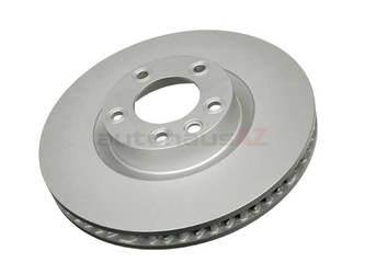 7P6615301A ATE Coated Disc Brake Rotor; Front Left; Directional