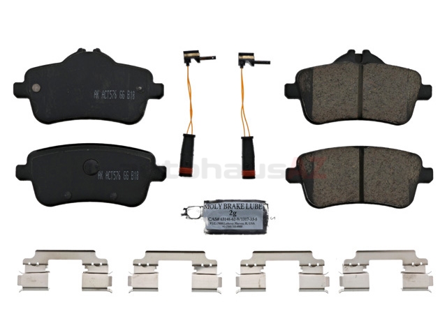 0074207720 Akebono Euro Brake Pad Set; Rear