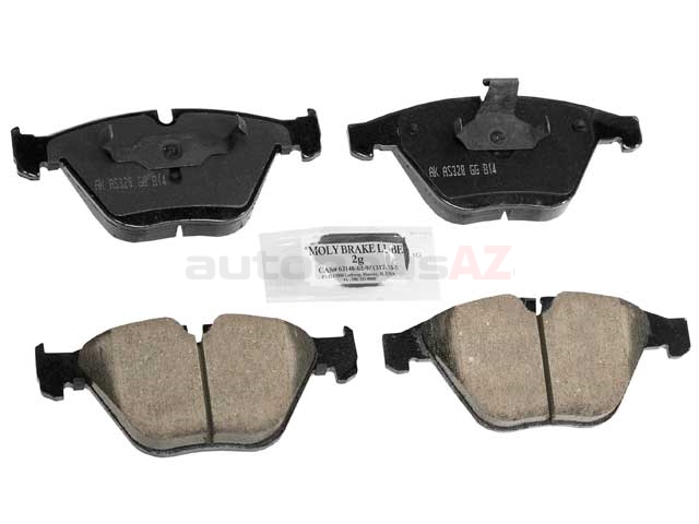 34112283865 Akebono Euro Brake Pad Set; Front
