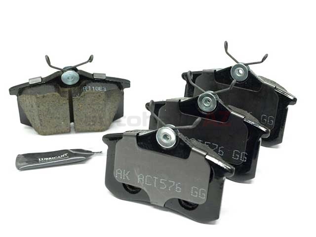5Q0698451G Akebono Euro Brake Pad Set; Rear
