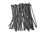 15146 Auveco Nylon Cable Ties (50 Pack); 7x3/16in; Black Color