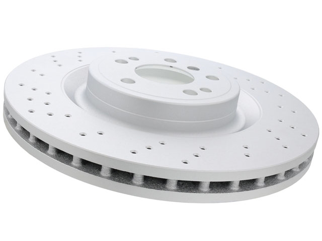 1664211500 ATE Coated Disc Brake Rotor; Front
