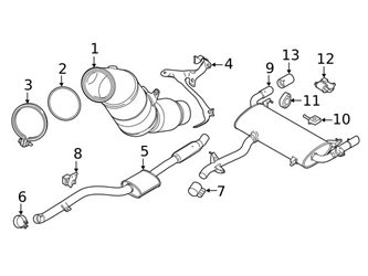18308658210 Genuine BMW Tail Pipe Tip; Left, Right