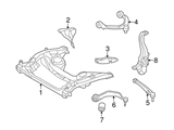 31126857516 Genuine BMW Control Arm; Left, Right, Front Upper