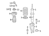 31337856905 Genuine BMW Shock Absorber Bellows; Left, Right