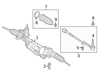 32101543907 Genuine BMW Tie Rod Assembly; Left, Right